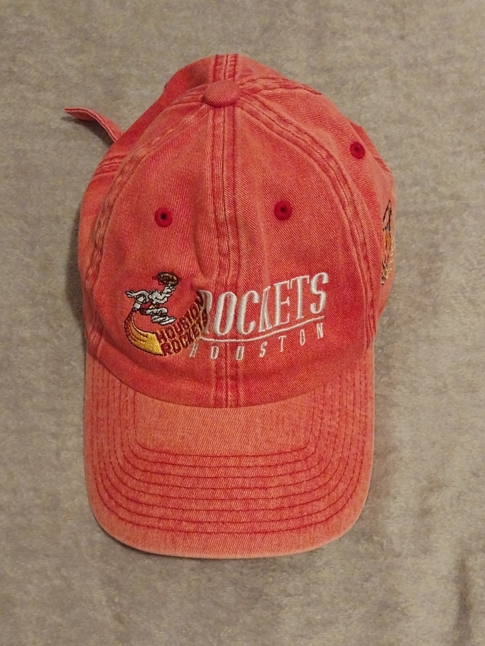 Mitchell & Ness Kids Houston Rockets Washed Red Strapback Hat